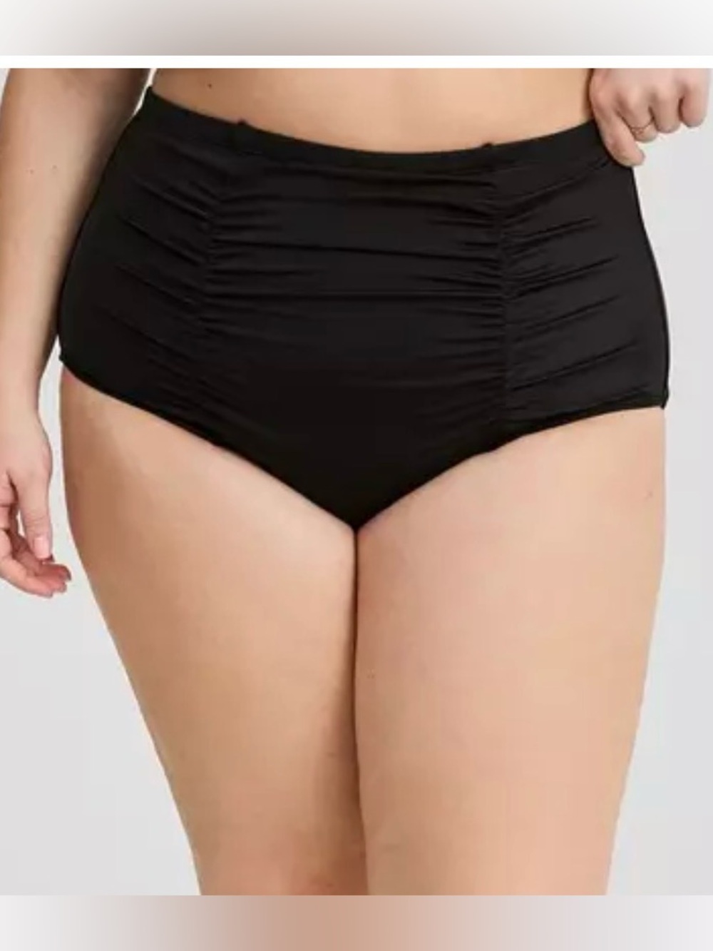 Torrid High-Rise Ruched Swim Bottom size 3X